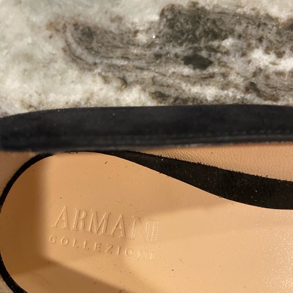 Armani runway Collezioni pointed bow ballet flats - Picture 2 of 4